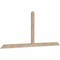 Ekena Millwork Portland Smooth Timber Gable Bracket, Douglas Fir, 84"W x 35"H x 1 1/2"D x 3 1/2"F, 10/12 Pitch GBW084X35X0204POR00SDF - alternate 2